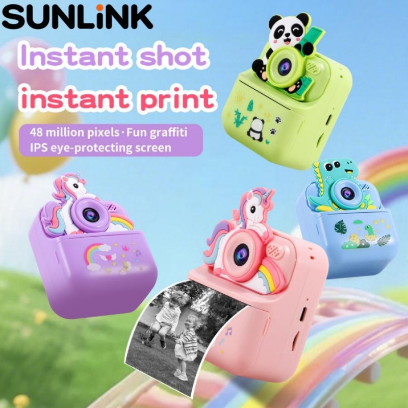 Photo Printer - 1pc 어린이용 즉석 카메라 비디오 사진