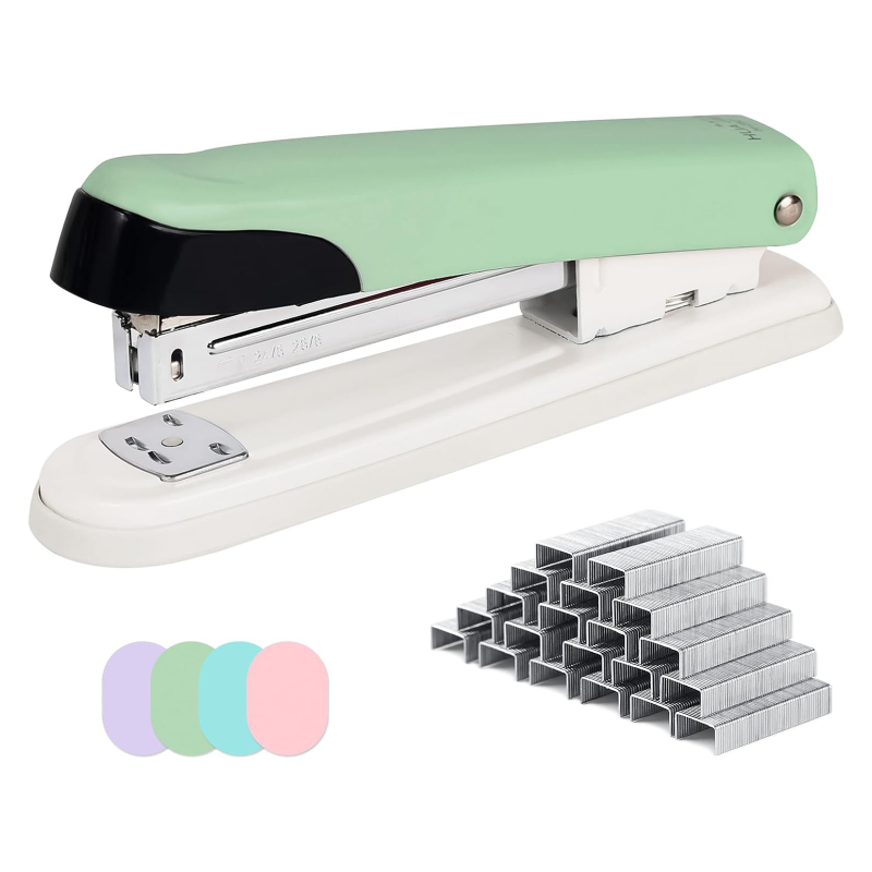 Stapler Heavy Duty - HUAJIE 6.5인치 금속 데스크탑 스테이플러, 25매